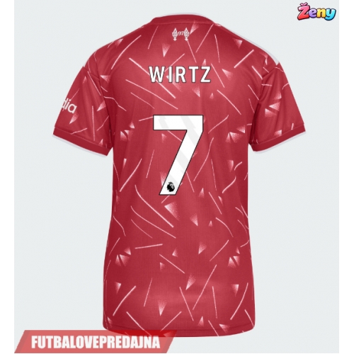 Lacne Ženy Futbalové dres Liverpool Florian Wirtz #7 2026-27 Krátky Rukáv - Domáci